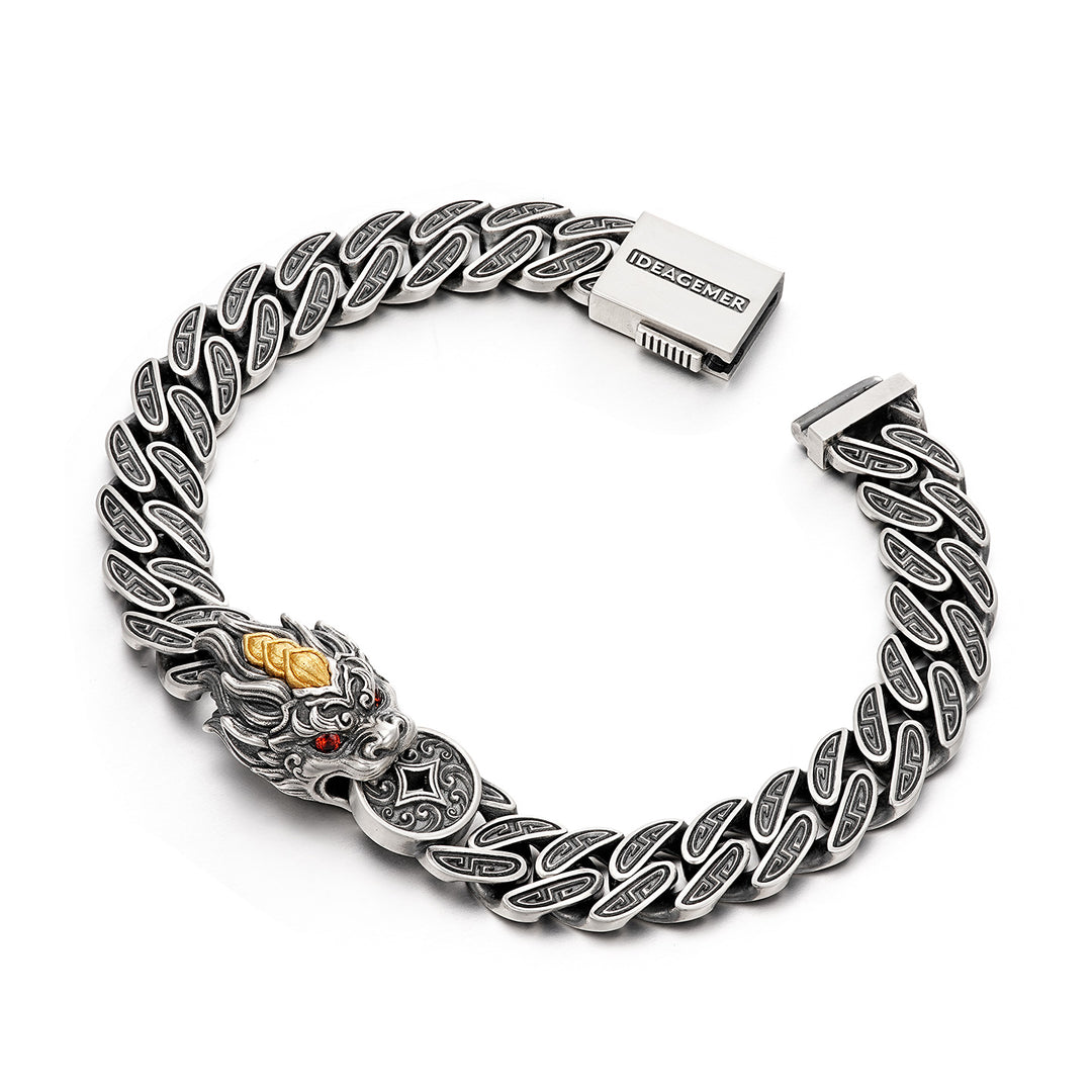 Vintage Guardian Beast Cuban Link Bracelet