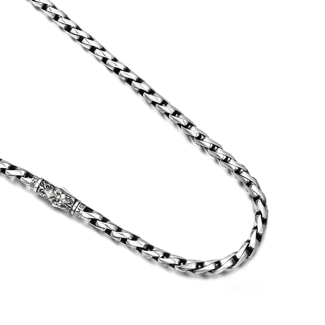 Fleu-De-Lis Bali Link Chain