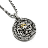 Vintage Skull Sterling Silver Pendants