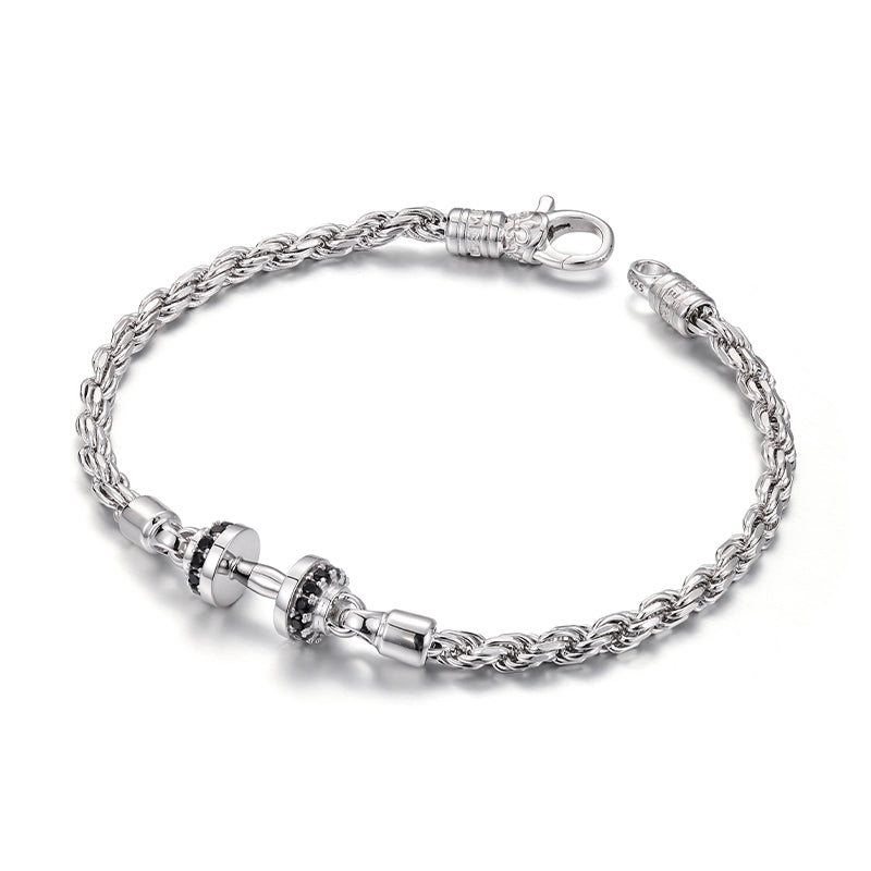 Dumbbell Rope Chain Bracelet