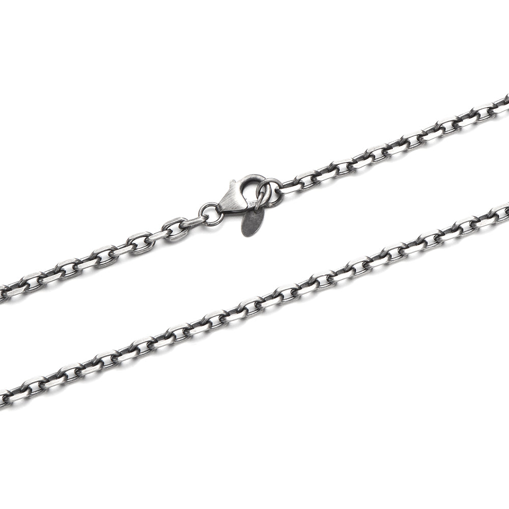 3.5mm Vintage Cable Link Chain Necklace