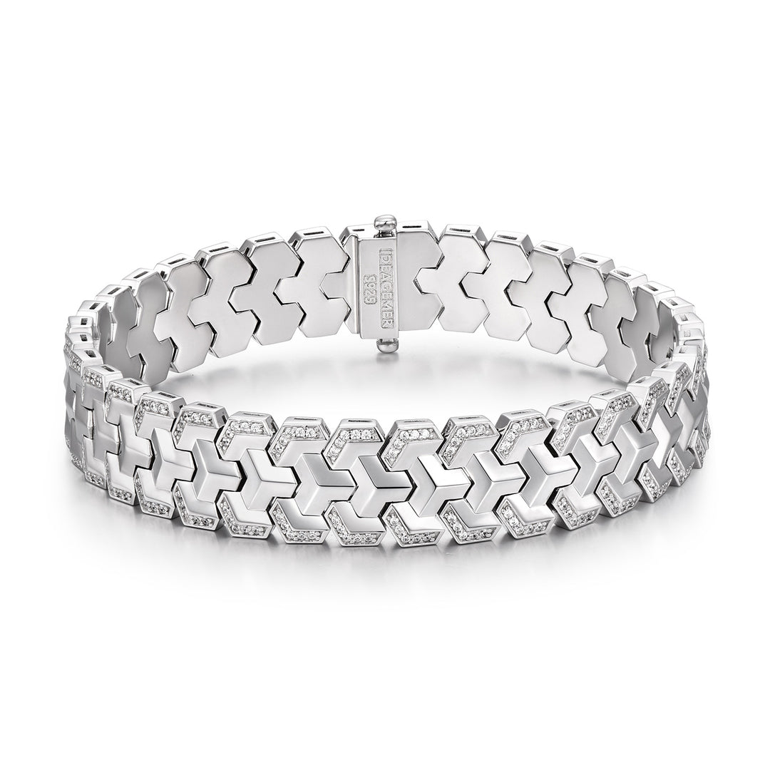 Solid Triple Row Ancient Armor Bracelet
