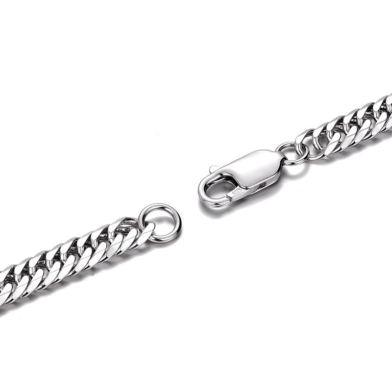 5mm Curve Cuban Link Chain Necklace