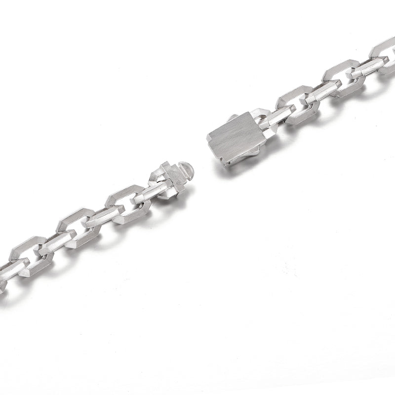 Apex Geometric Faceted Link Bracelet