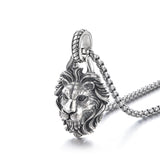 Vintage Lion Sterling Silver Pendants