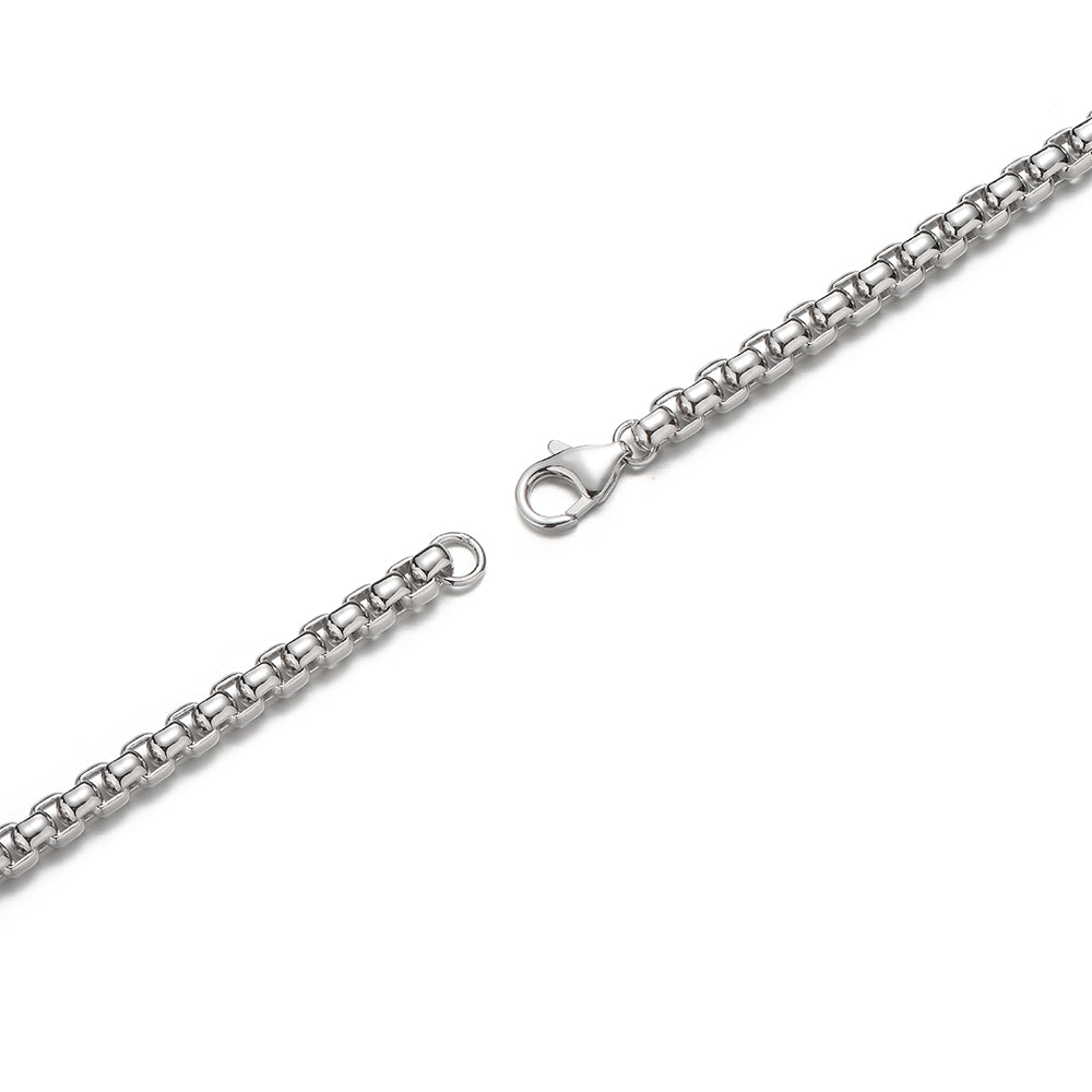 5mm Rounded Box Chain Necklace
