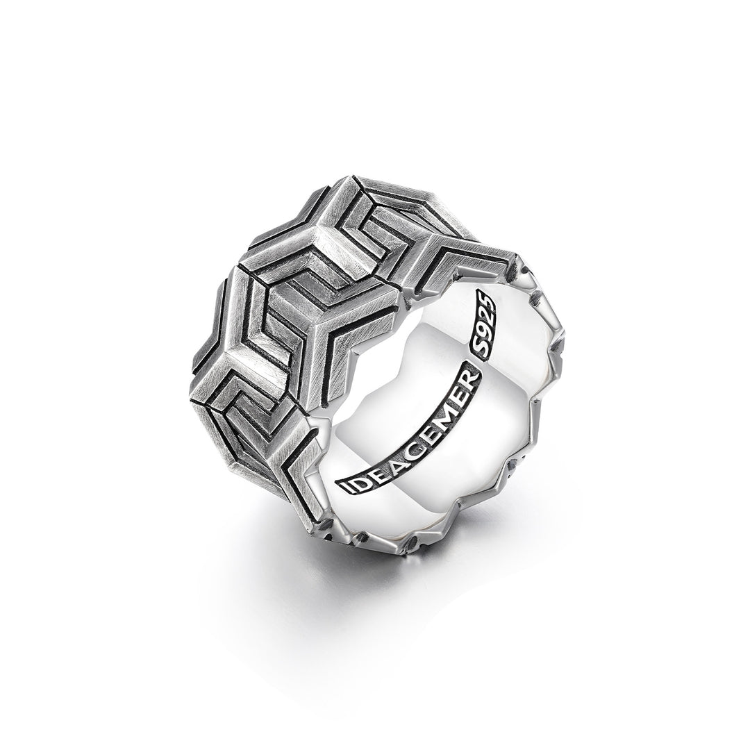 Vintage Double Row Armor Ring