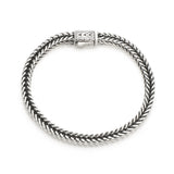 Sterling Silver Horse Whip Braided Bracelets