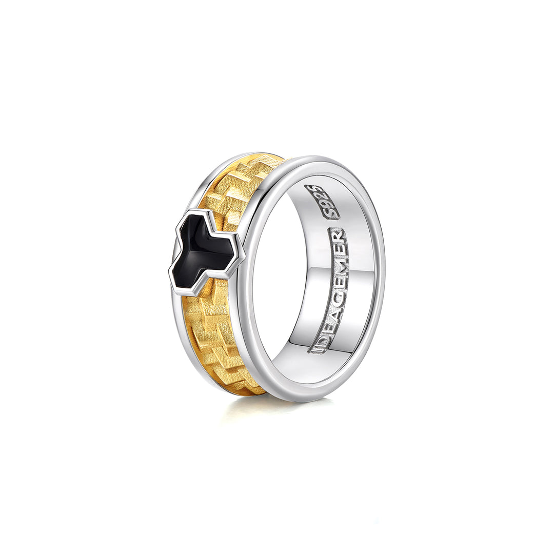 Black Badge Golden Armor Ring