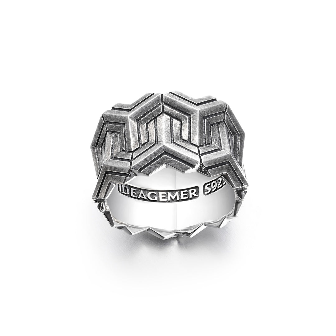 Vintage Double Row Armor Ring