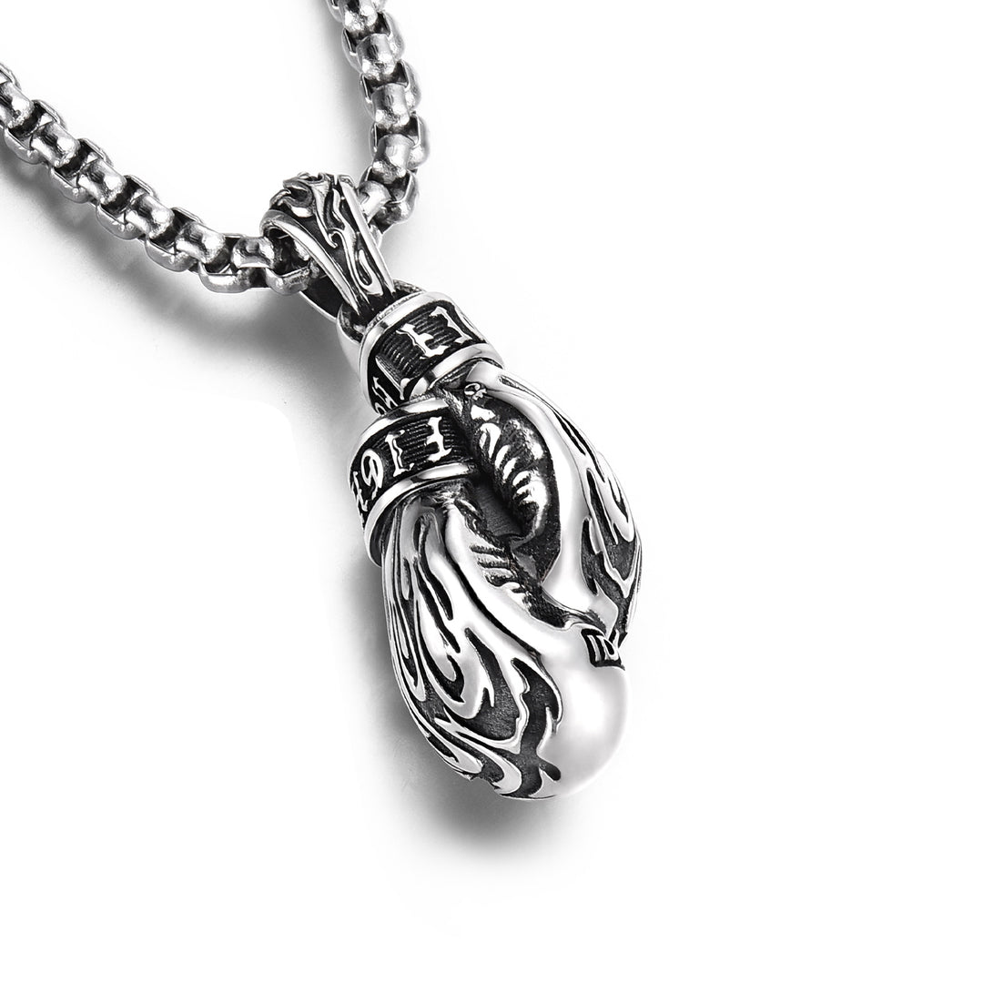 Vintage Boxing Glove Pendant Necklace