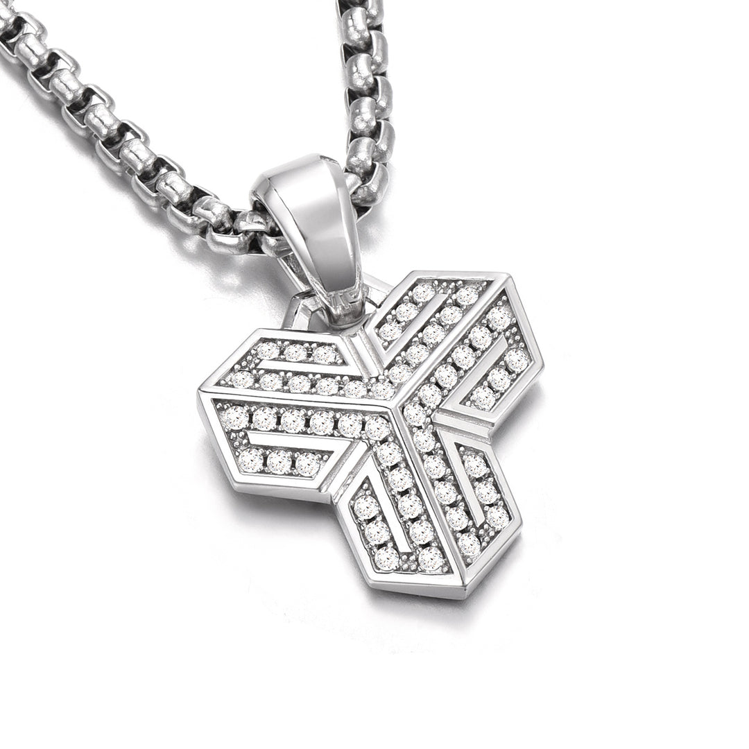 Iced Shan Wen Armor Pendant