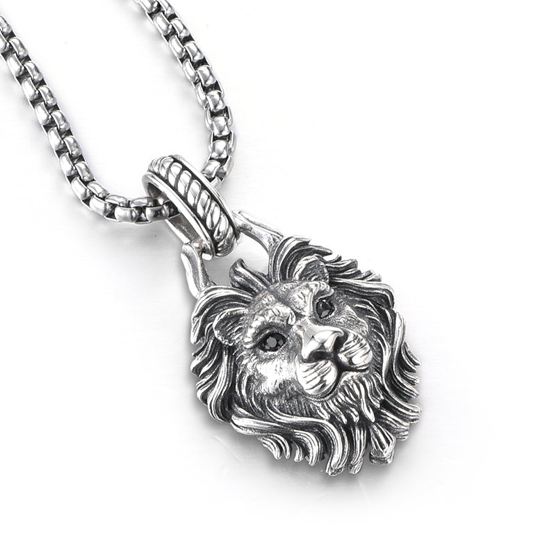 Vintage Lion Sterling Silver Pendants