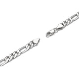 7mm Figaro Chain Bracelet