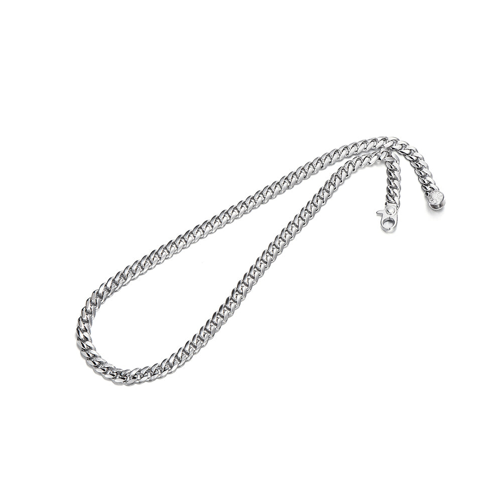 8mm Miami Cuban Link Chain w / Cross Clasp