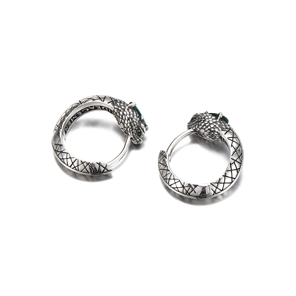 Nehushtan Snake Hoop Earrings