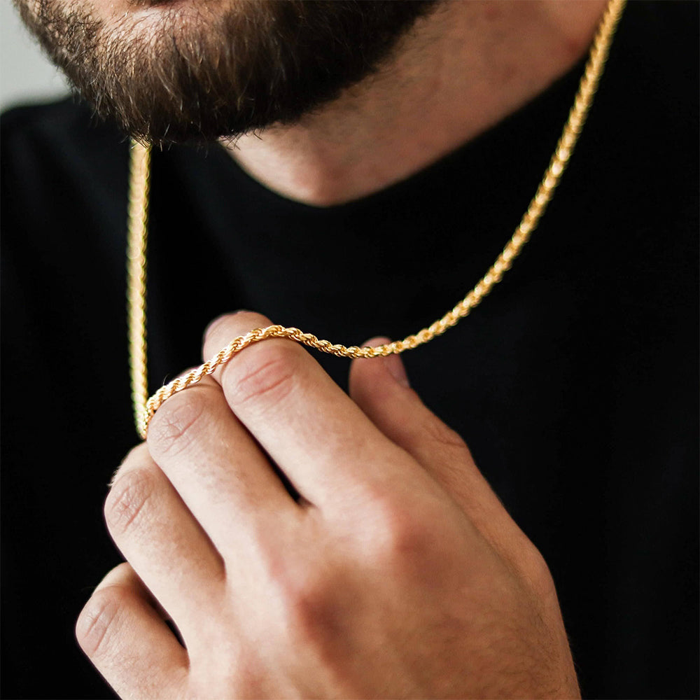3mm Sterling Silver Rope Chain