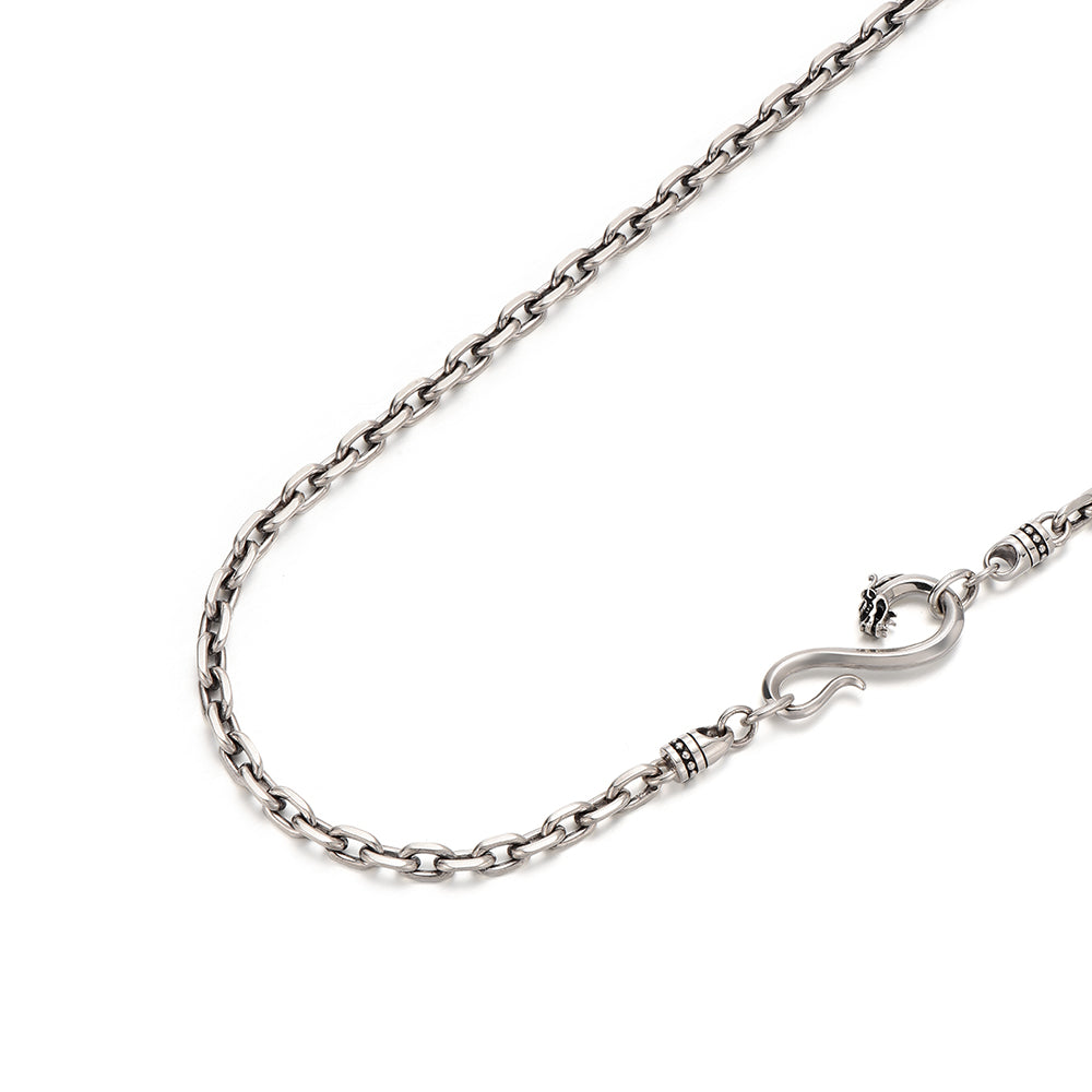 Vintage Infinity Dragon Rolo Link Chain
