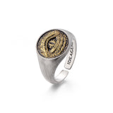 Vintage Devil's Eye Signet Ring