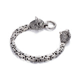 Wolf Head Sterling Silver Bracelets