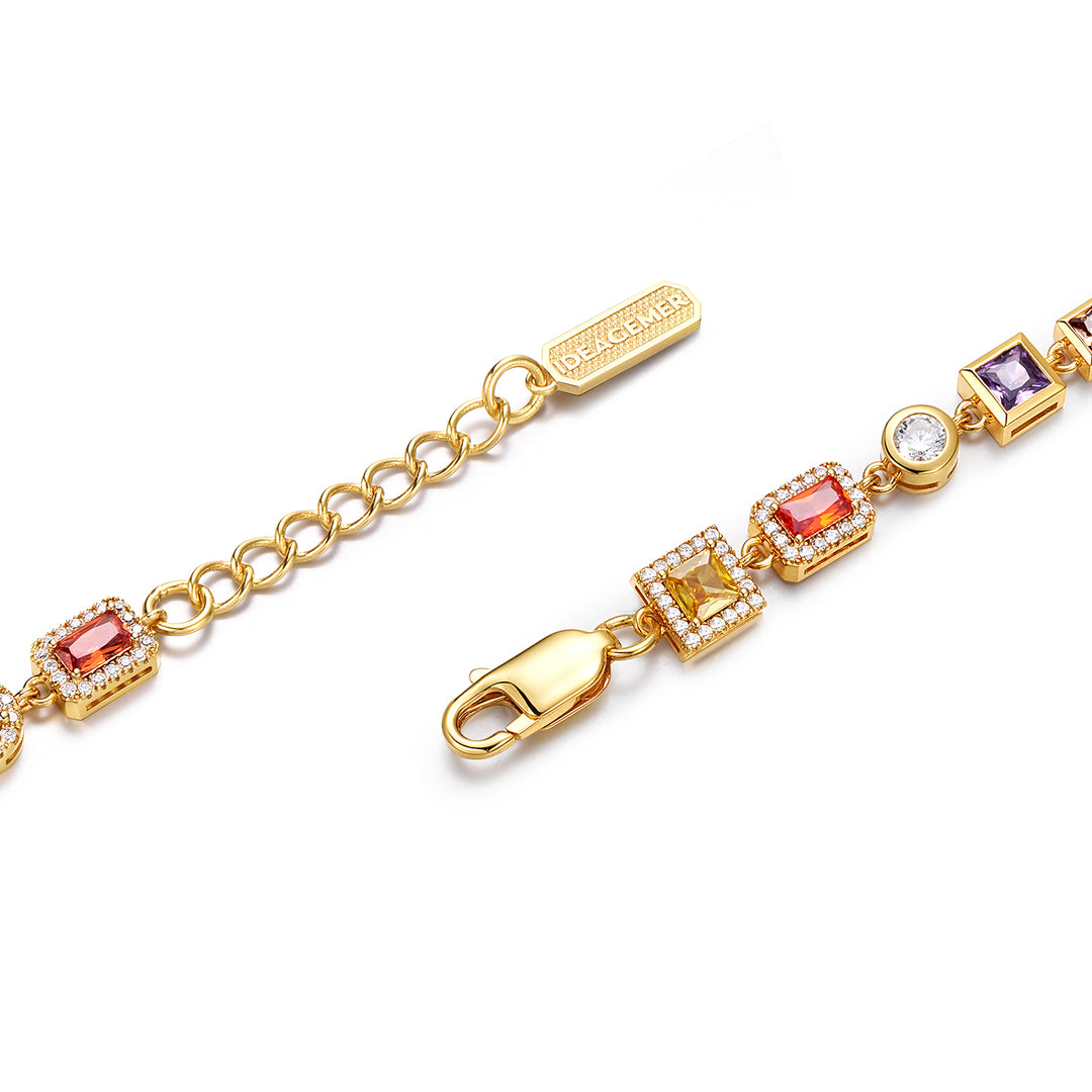 Golden Time Gemstone Candy Jar Bracelet