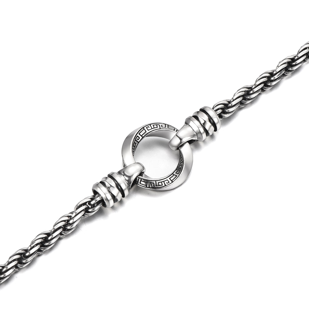 Mobius Hoop Rope Chain Bracelet