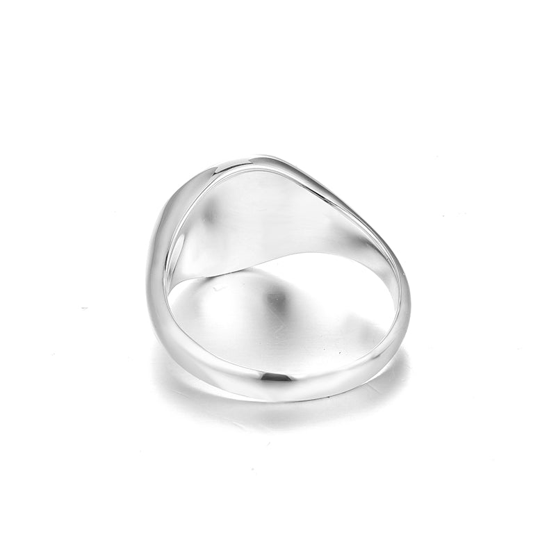 Custom Golden Round Signet Ring Deposit