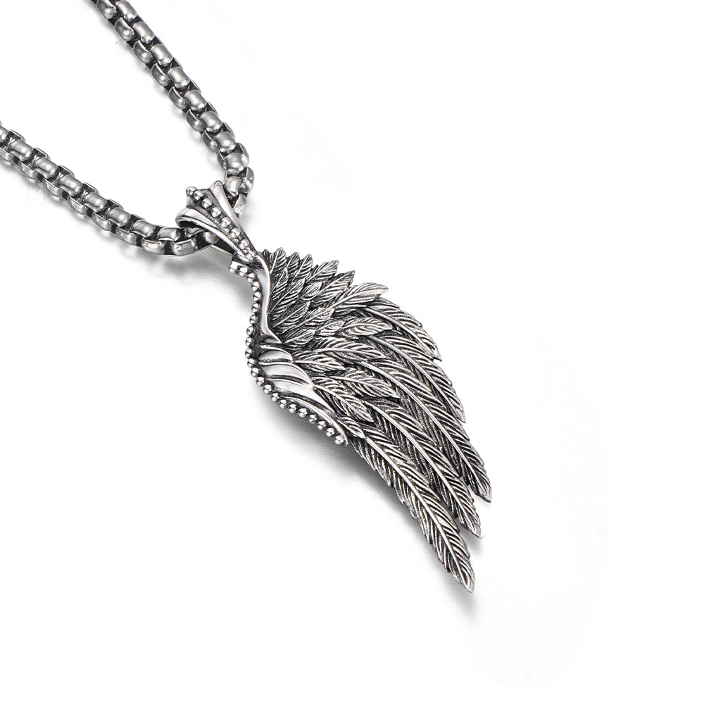 Vintage Silver Wing Pendant