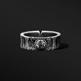 Eye of Horus Adjustable Sterling Silver Rings