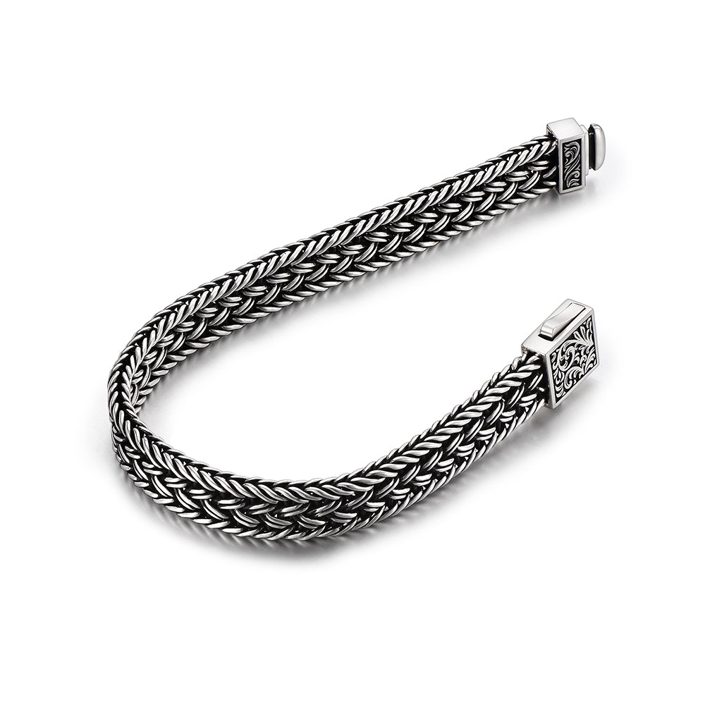 Vintage Arabesque Woven Mesh Bracelet