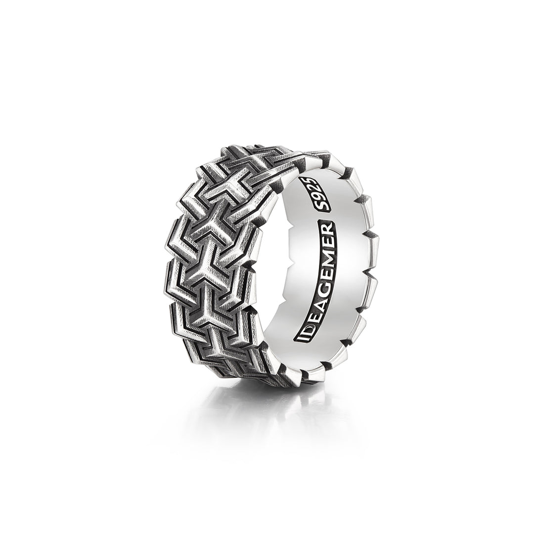 Vintage Triple Row Armor Ring
