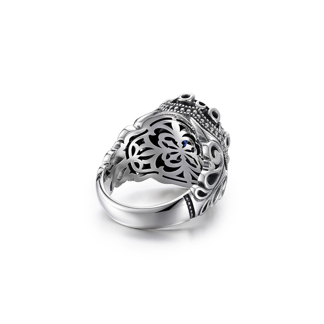 Vintage Royal Blue Talisman Ring