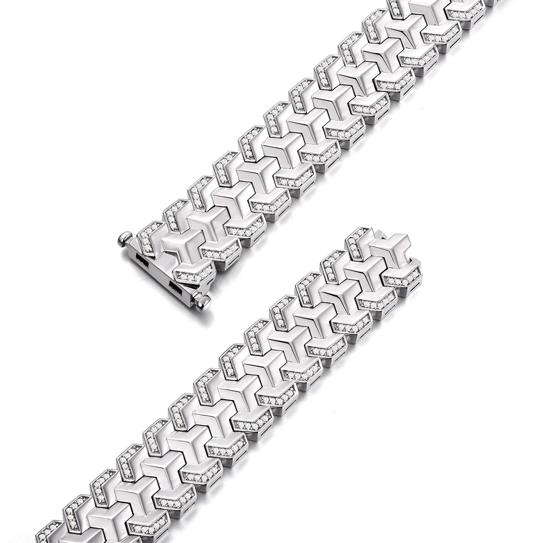 Solid Triple Row Ancient Armor Bracelet