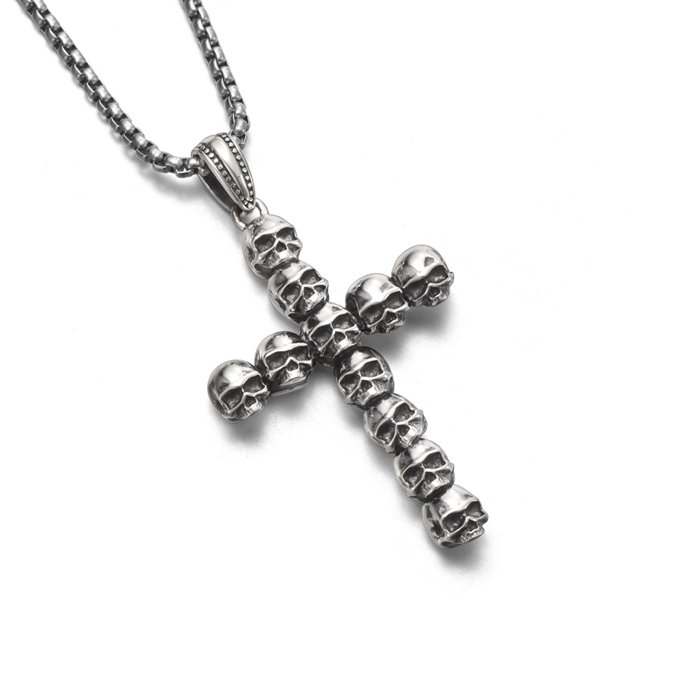 Vintage Skull Cross Pendant
