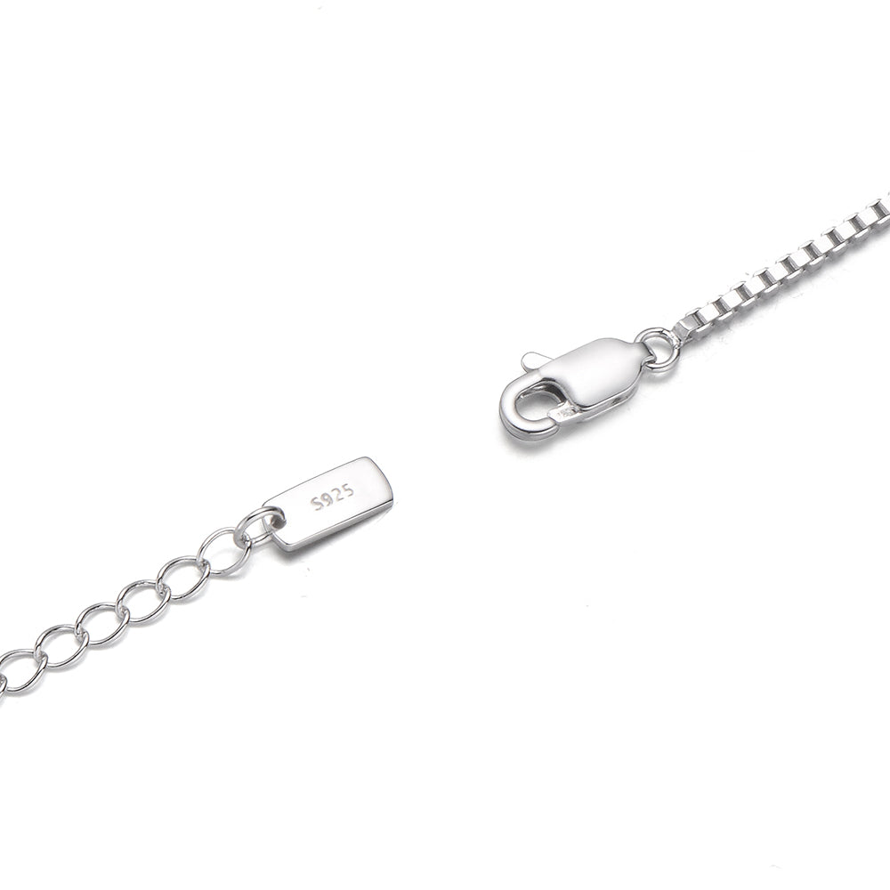 1.5 mm Sterling Silver Box Chain Bracelet