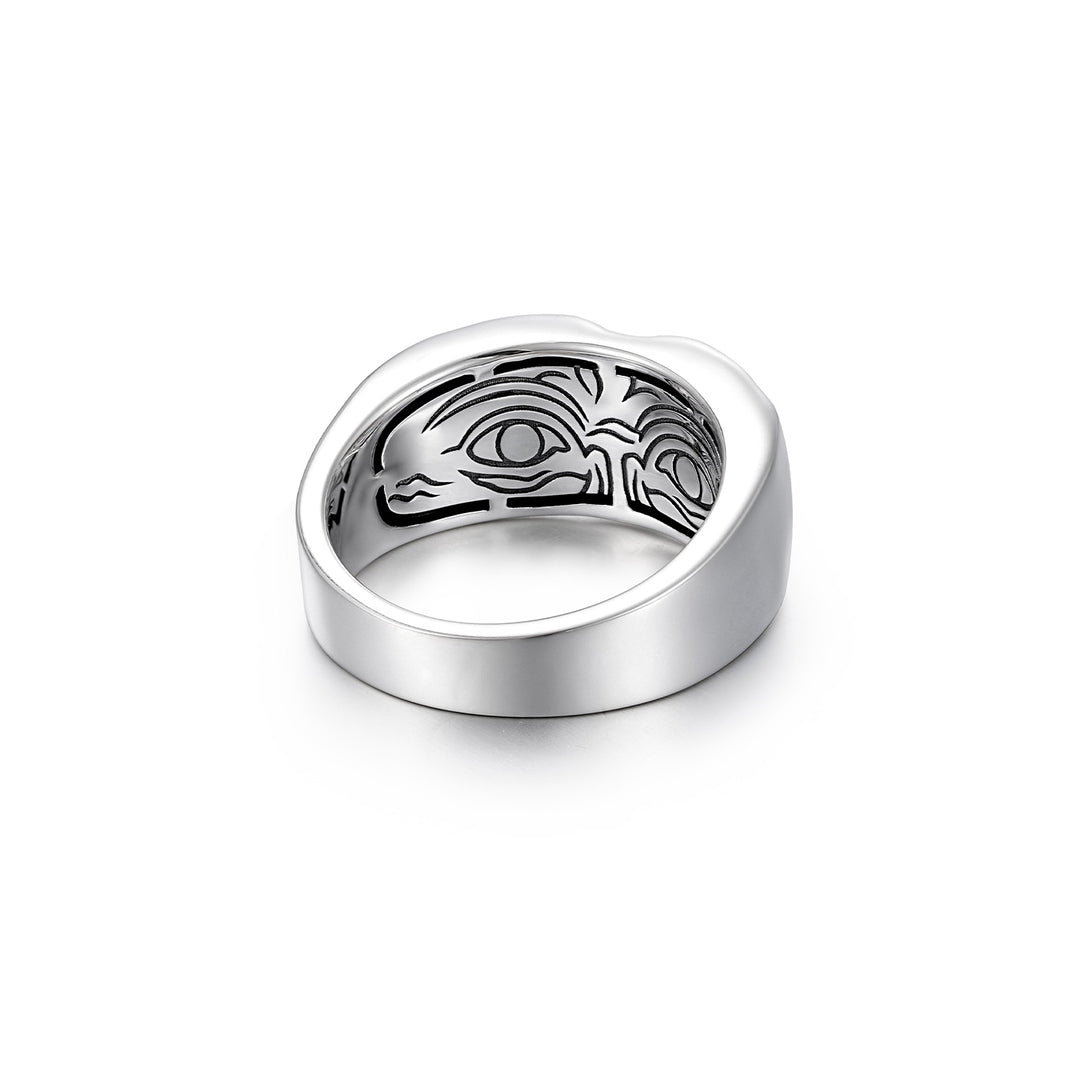 The Watcher Sculpted Face Ring
