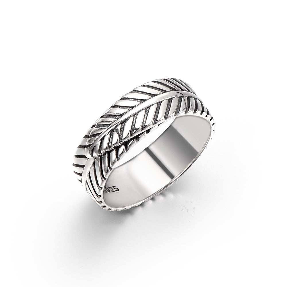 Vintage Wing Feather Ring