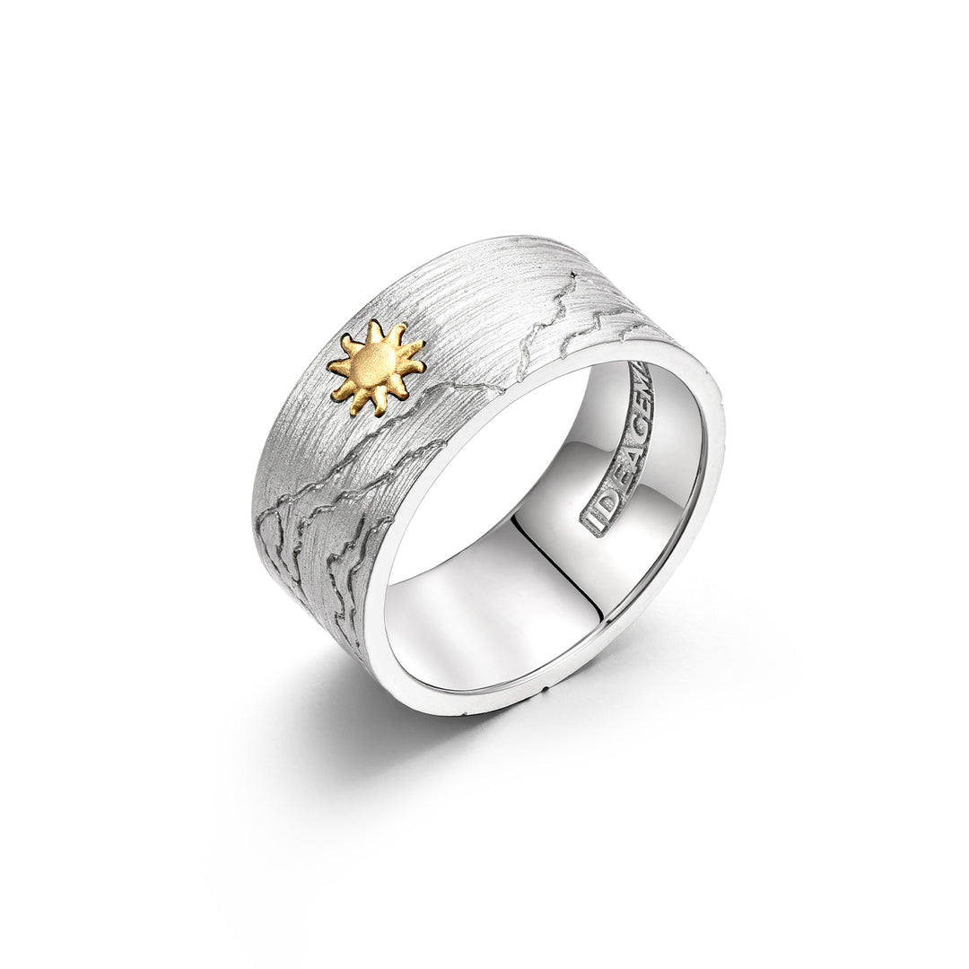 Alpine Sol Brushed Ring Band