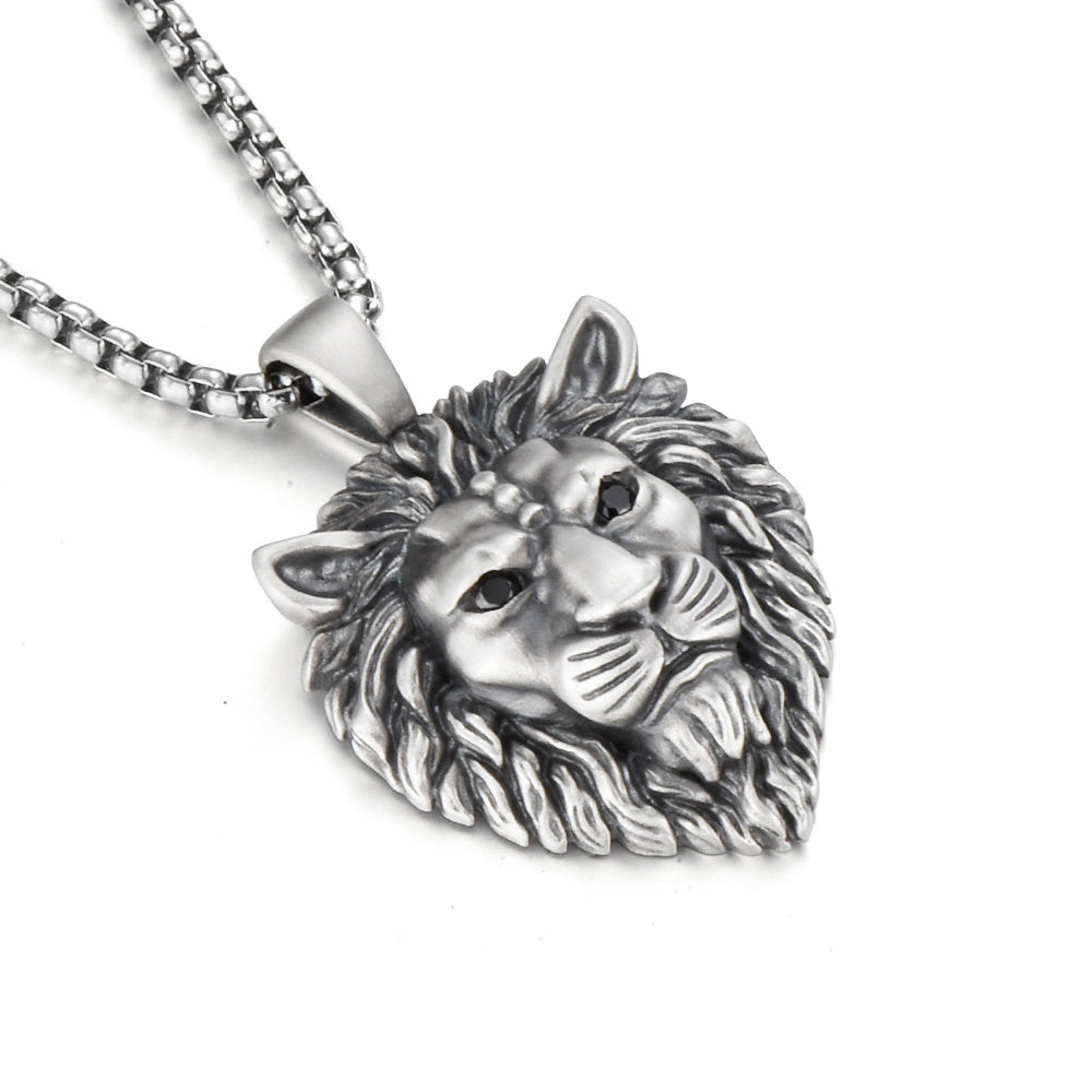 Vintage Lion Kings Sterling Silver Pendants