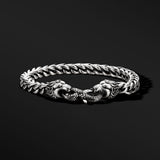 Vintage Lion Sterling Silver Bracelets