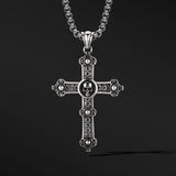 Retro Skull Cross Sterling Silver Pendants