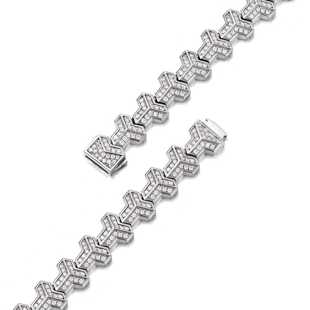 Iced Out Single Row Armor Chain