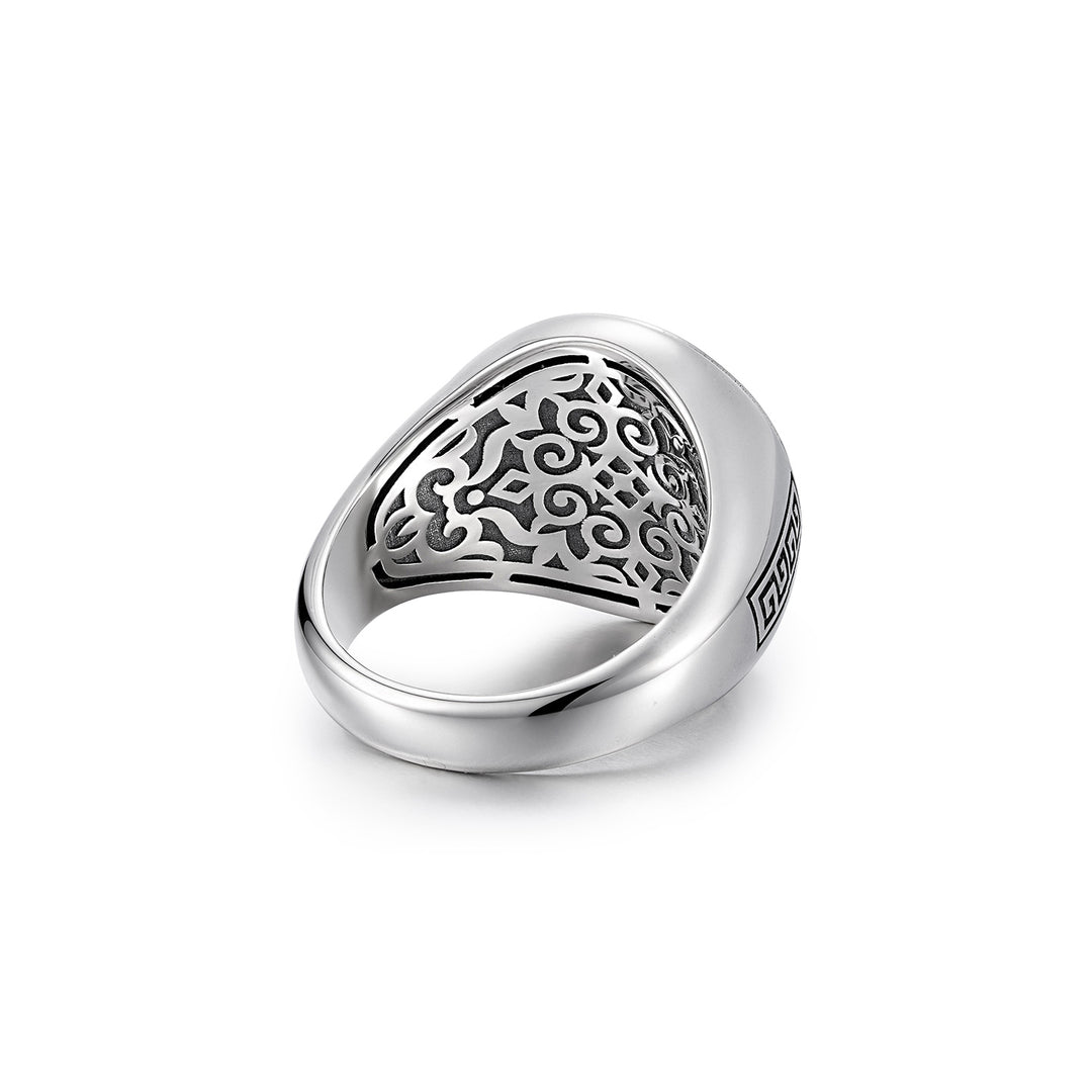 Vintage Ram Skull Medallion Ring
