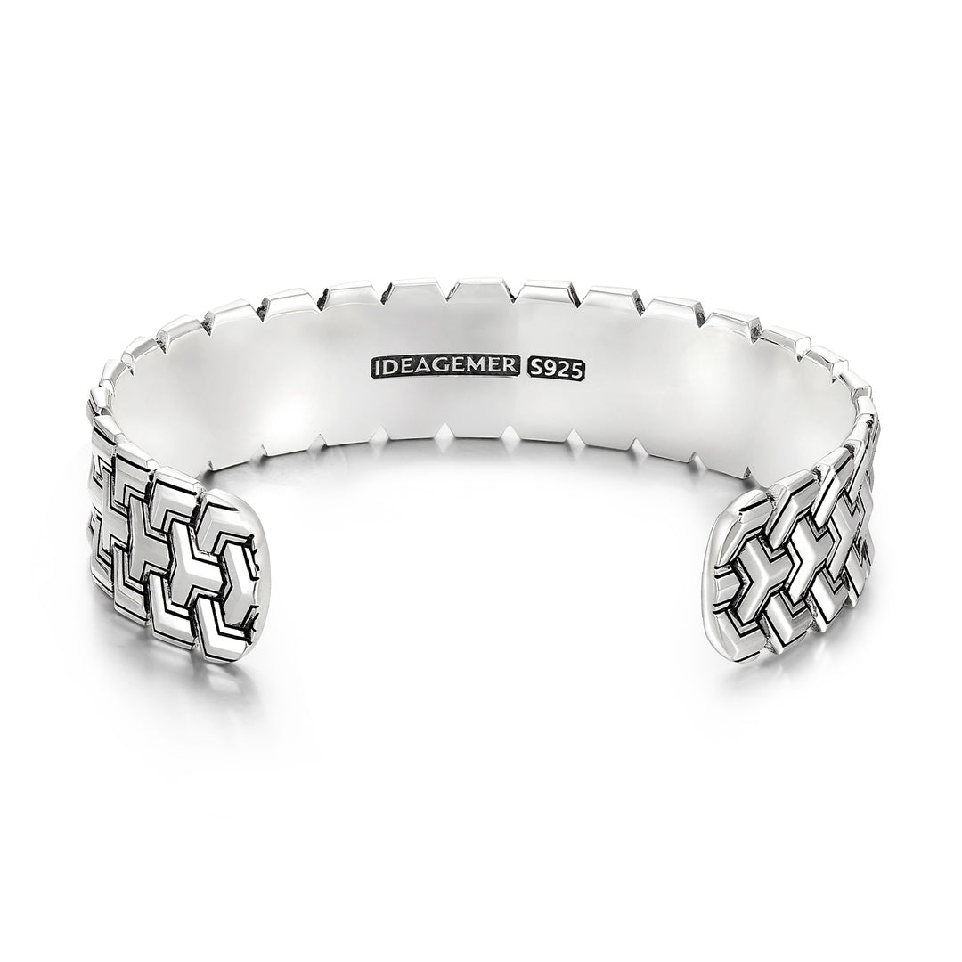 Vintage Triple Row Armor Bangle Bracelet