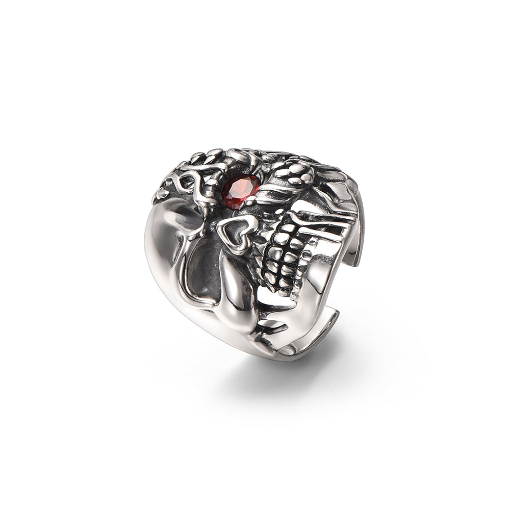 Vintage Clicker Skull Ring