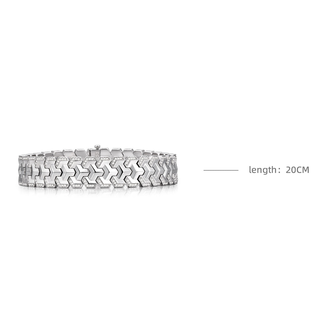 Solid Triple Row Ancient Armor Bracelet