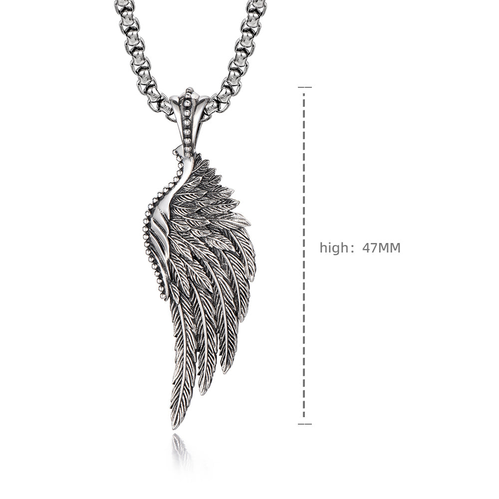 Vintage Silver Wing Pendant
