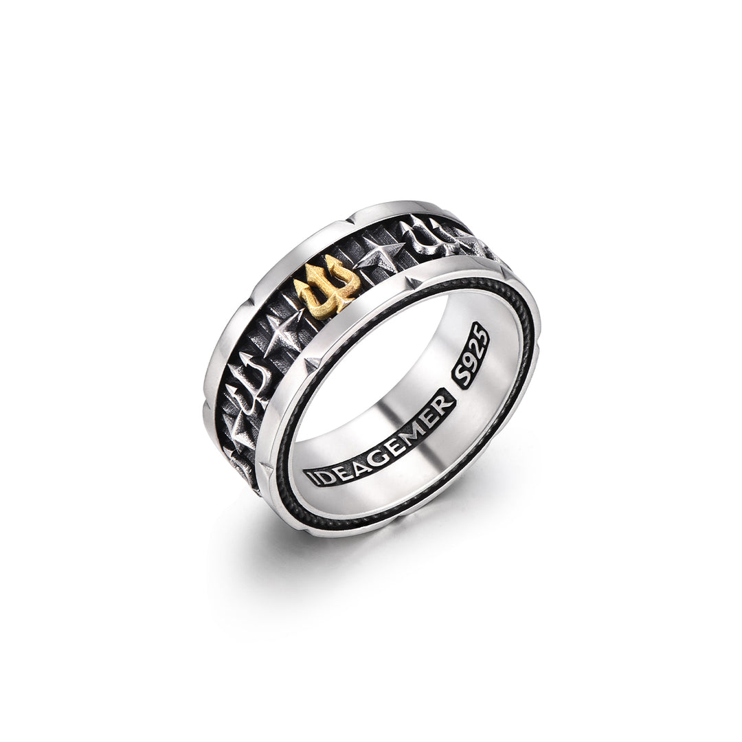 Vintage Trident Ring Band