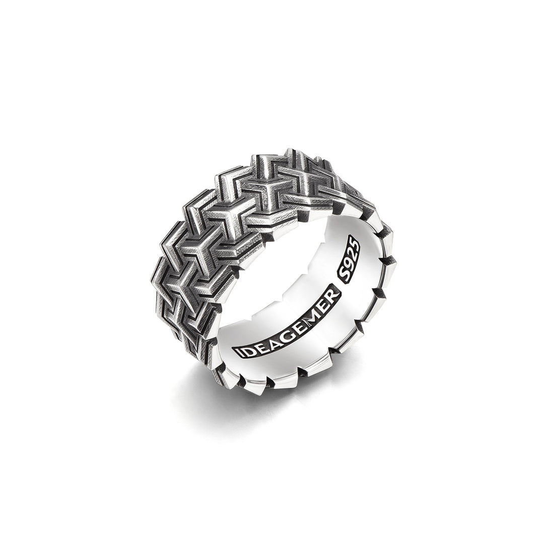 Vintage Triple Row Armor Ring
