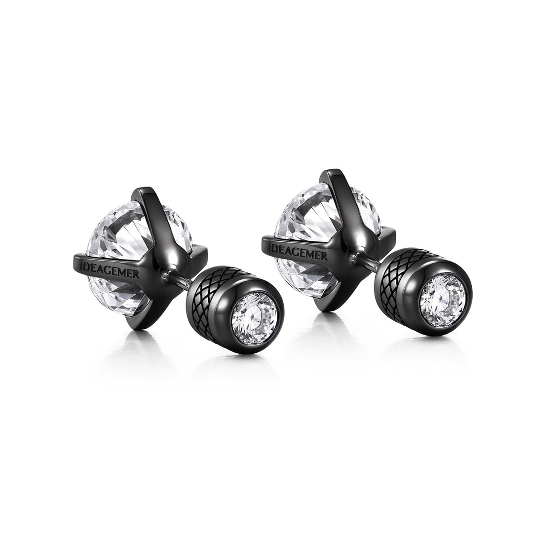 Dark Gem Stud Earrings